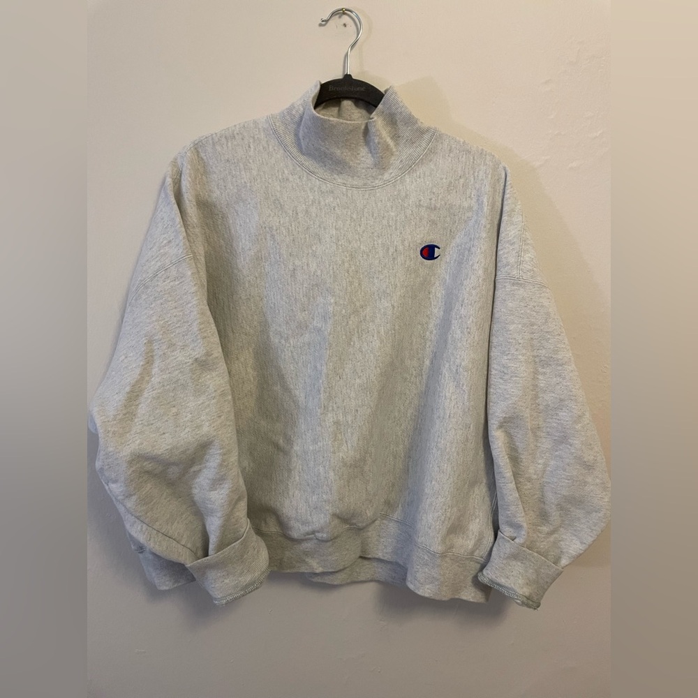Vintage XL Reverse Weave Mockneck Sweatshirt